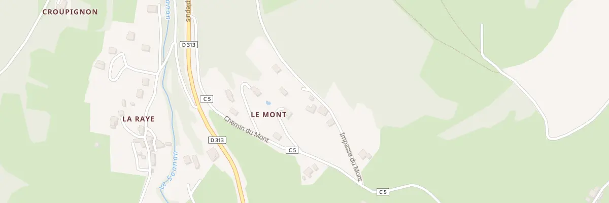 Plan du 147 Imp du Mont à Valsonne