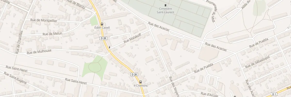 Plan du 8 Rue des Noyers au Creusot