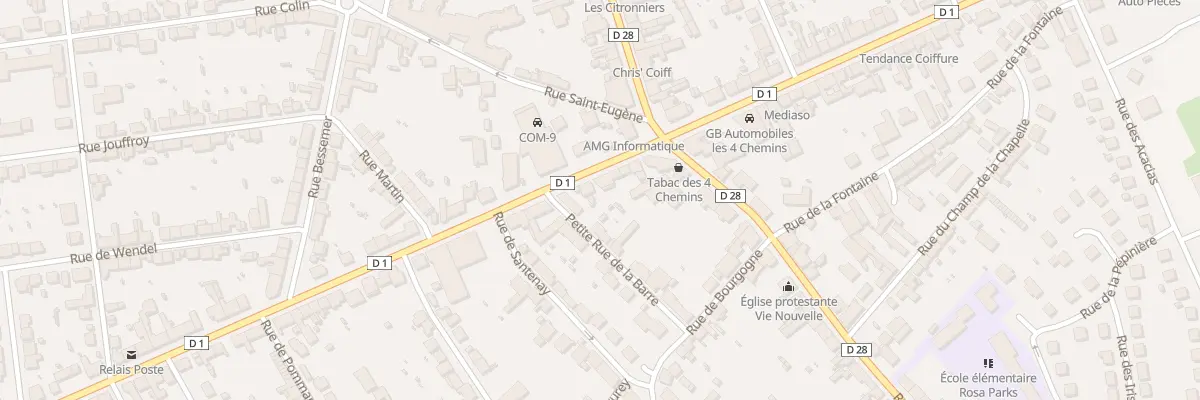 Plan du 3 Rue Marechal Joffre au Creusot