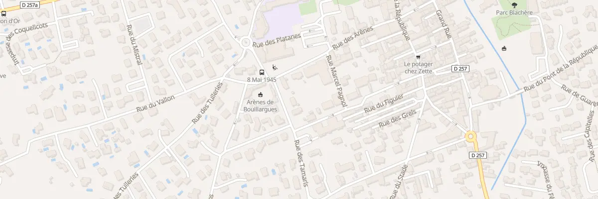 Plan du 1 Rue des Troènes à Bouillargues