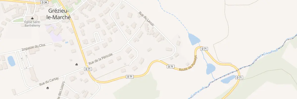 Plan du 557 Rte de Pomeys à Grézieu-le-Marché