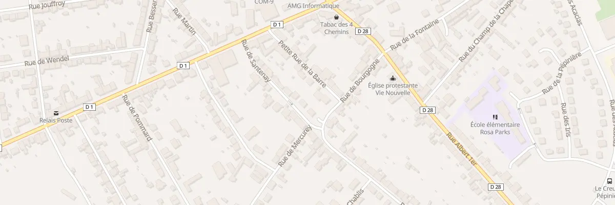 Plan du 17 Rue de Santenay au Creusot