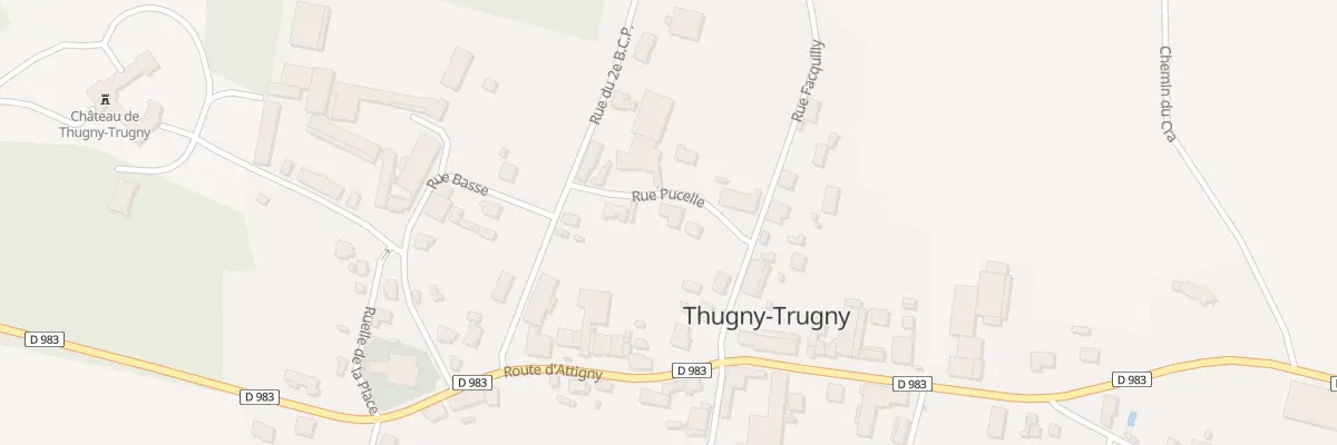 Plan du 3 Rue Pucelle à Thugny-Trugny
