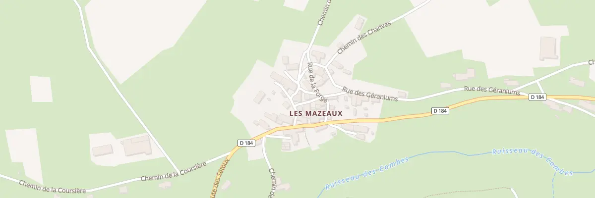 Plan du 4 Rue des Primeveres - Mazeaux à Riotord