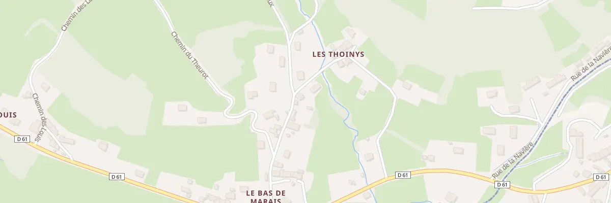Plan du 16 Che des Thoinys à Saint-Sernin-du-Bois