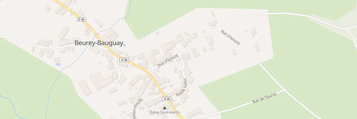 Plan du 6 Rue Amont à Beurey-Bauguay