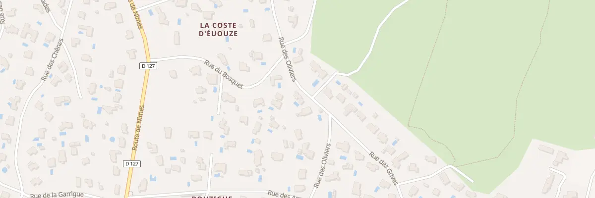 Plan du 542 Rue des Oliviers à Poulx