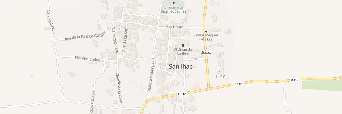 Plan du 8 Rue Albert Roux à Sanilhac-Sagriès
