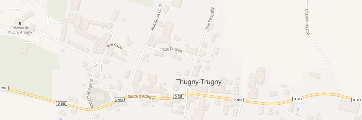 Plan du 1 Rue Pucelle à Thugny-Trugny