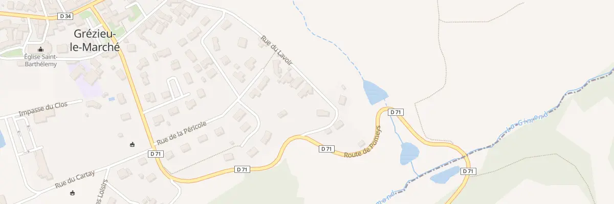 Plan du 274 Rue du Lavoir à Grézieu-le-Marché