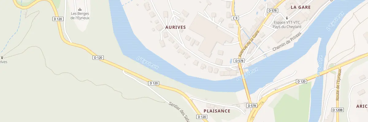 Plan du 5 Rue d’Aurives au Cheylard