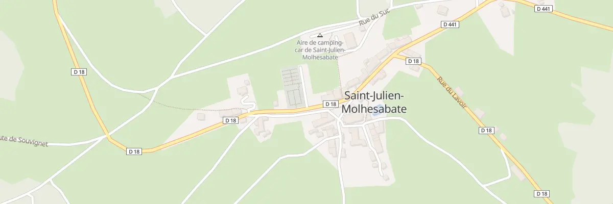 Plan du 5024 Le Bourg à Saint-Julien-Molhesabate