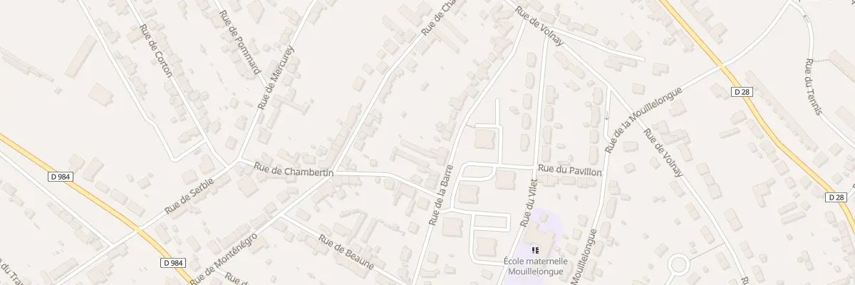 Plan du 28 Rue de la Barre au Creusot