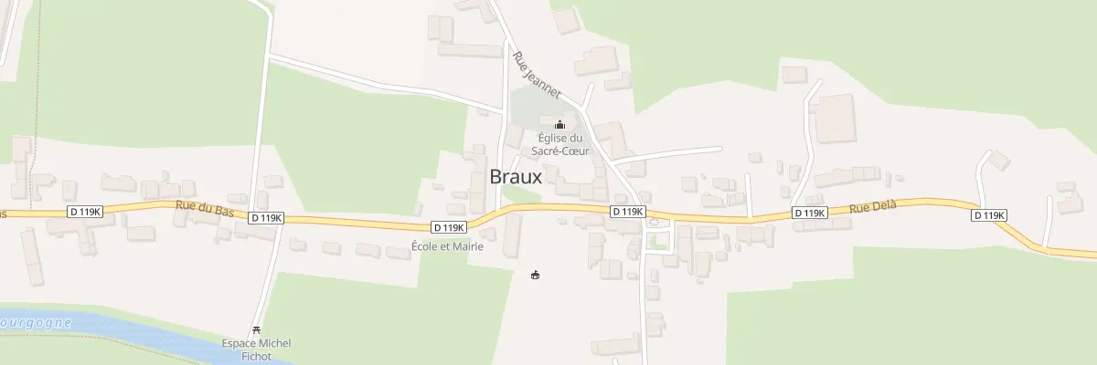 Plan du 8 Rue du Bas à Braux