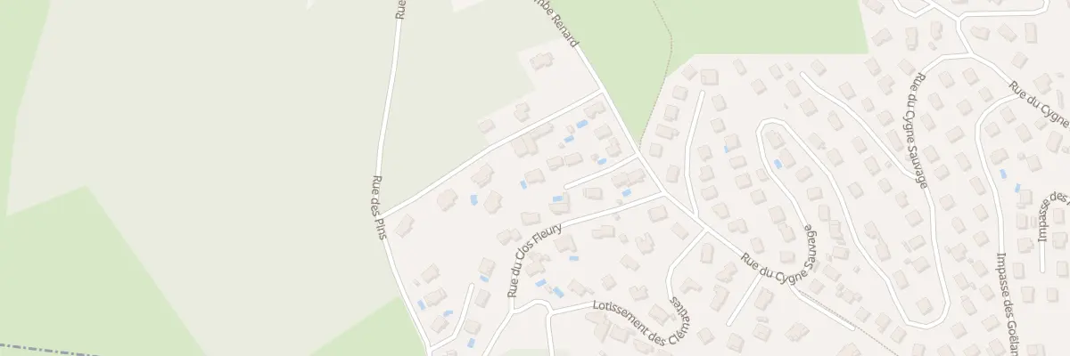 Plan du 9001 Rue du Cygne Sauvage à Sorbiers