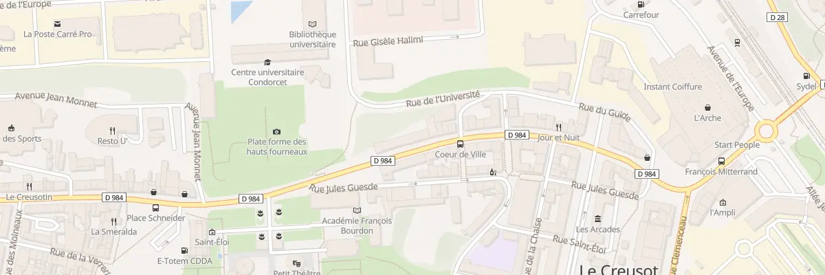Plan du 1 Rue Maréchal Leclerc au Creusot