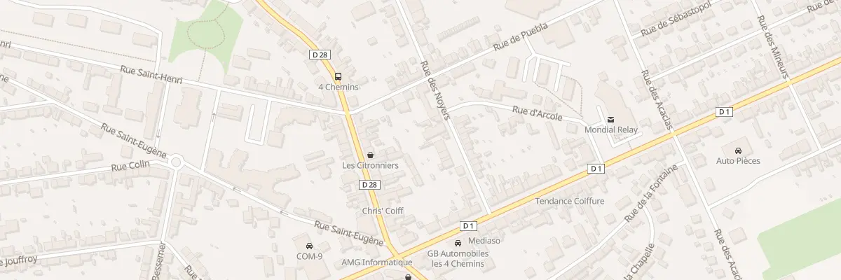 Plan du 28 Rue des Noyers au Creusot