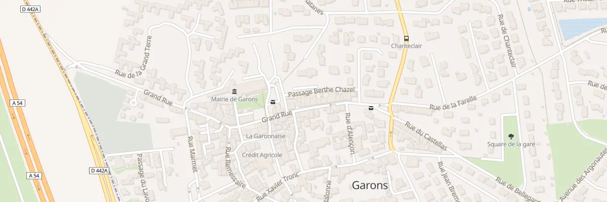 Plan du 33 Grand Rue à Garons