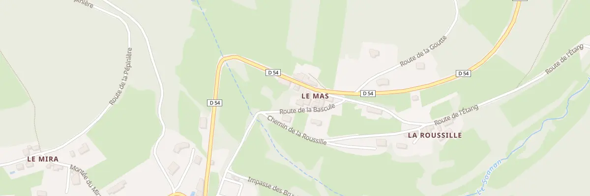 Plan du 261 Rte de la Bascule à Saint-Appolinaire