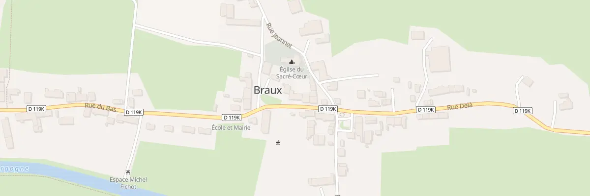 Plan du 6 Rue du Bas à Braux