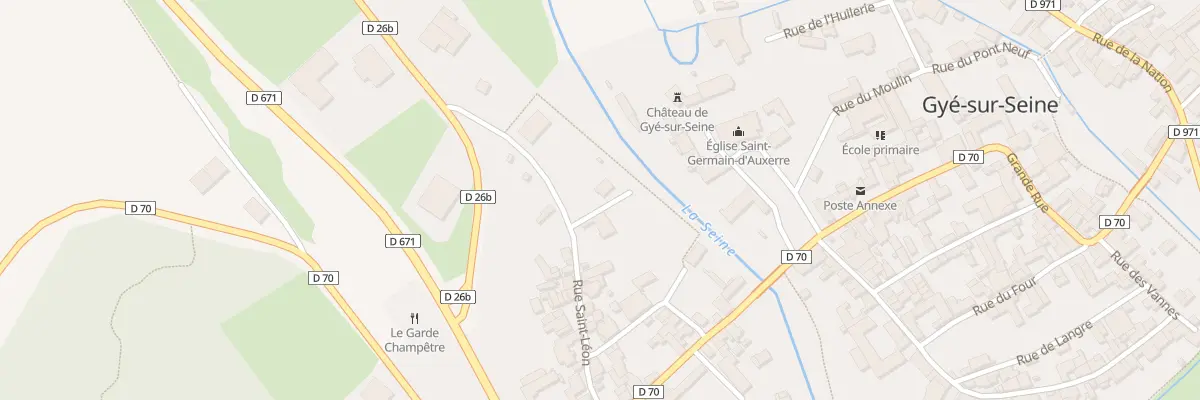 Plan du 3B Rue Saint Léon à Gyé-sur-Seine