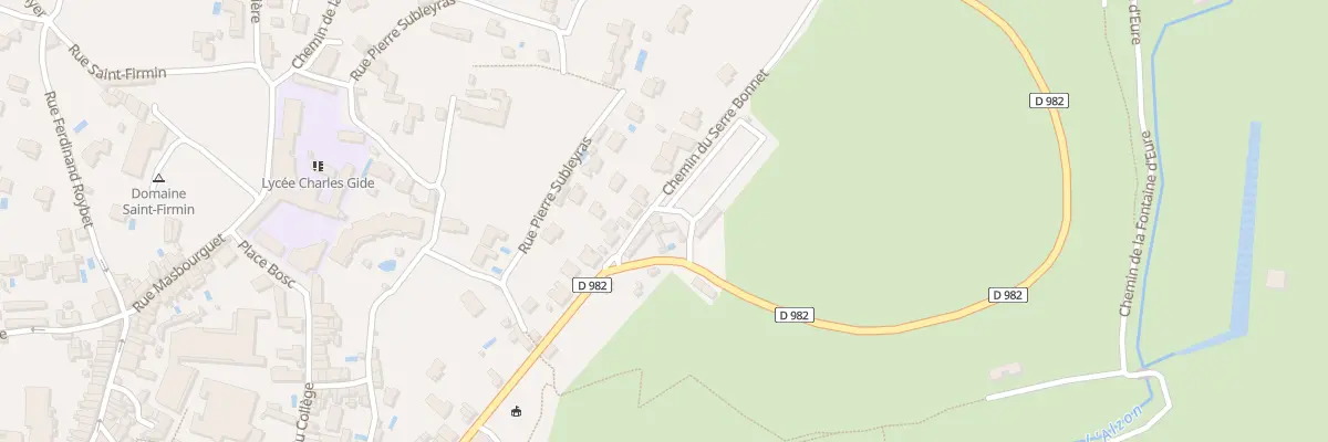 Plan du 9015 Che du Serre Bonnet à Uzès