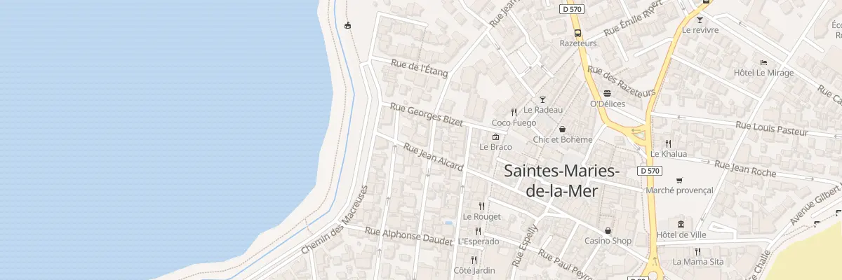 Plan du 19 Rue Jean Jaurès à Saintes-Maries-de-la-Mer