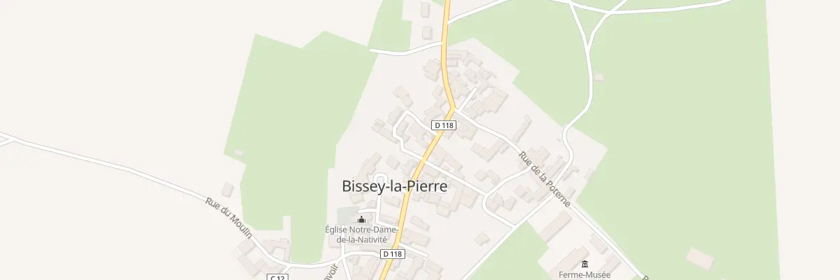 Plan du 12 Rue Saint Antoine à Bissey-la-Pierre