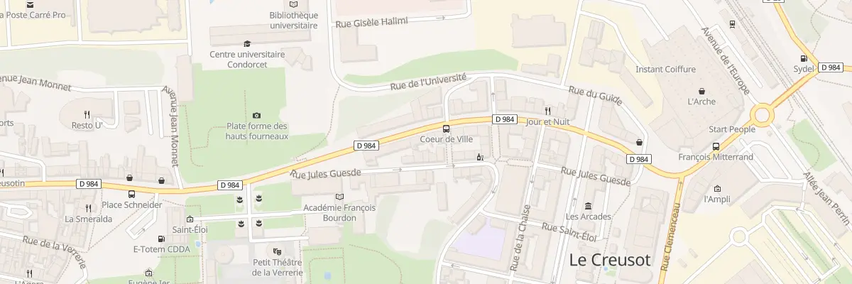 Plan du 12 Rue Maréchal Leclerc au Creusot