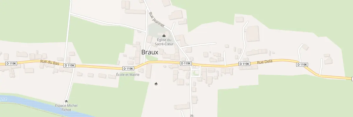 Plan du 2 Rue du Bas à Braux