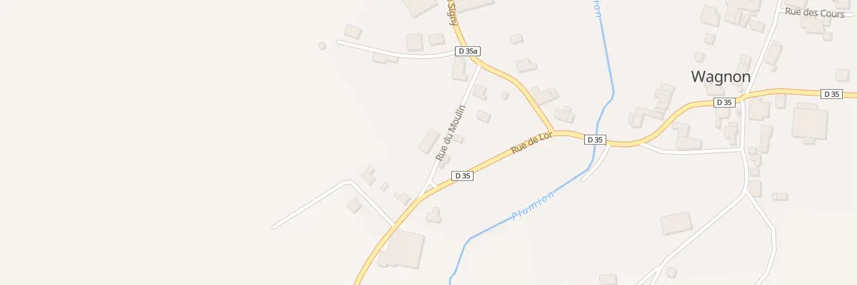Plan du 1 Rue du Moulin à Wagnon