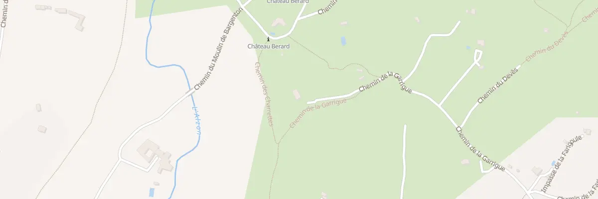 Plan du 9008 Che des Chênes Verts à Uzès