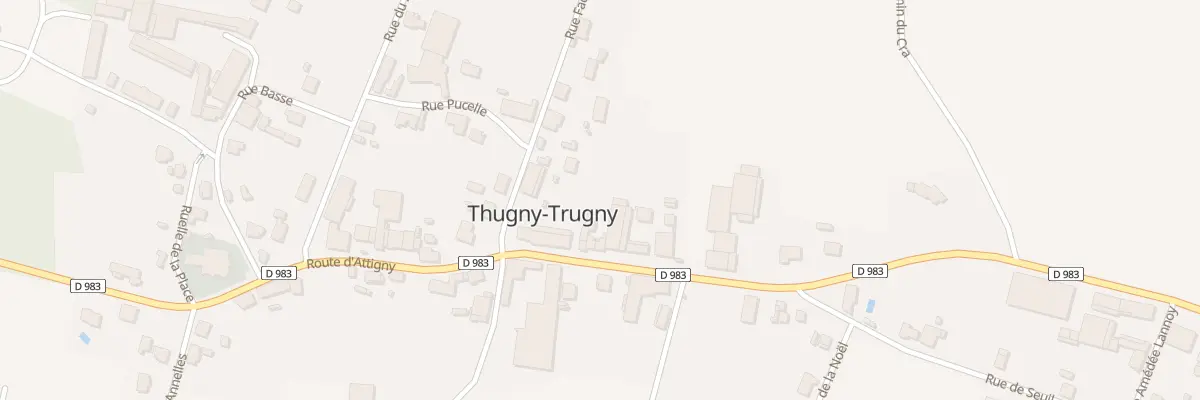Plan du 15 Rte d’Attigny à Thugny-Trugny