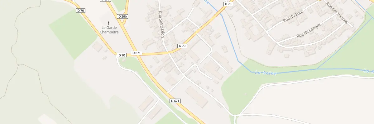 Plan du 21 Rue de la Gare à Gyé-sur-Seine