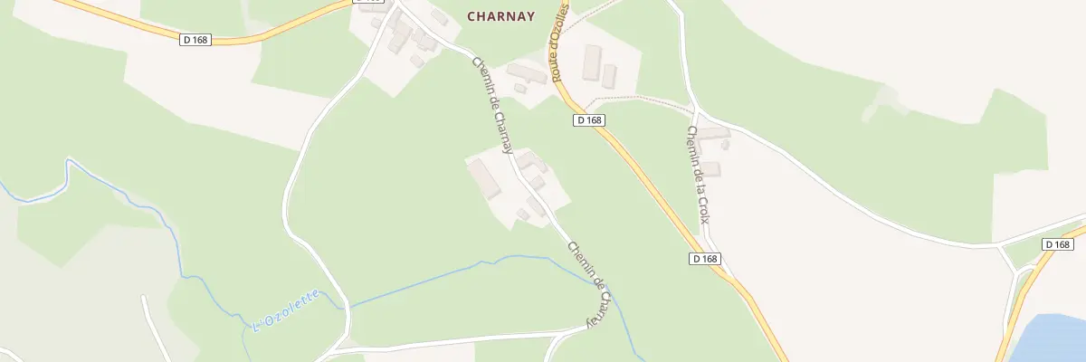 Plan du 186 Che de Charnay à Montmelard