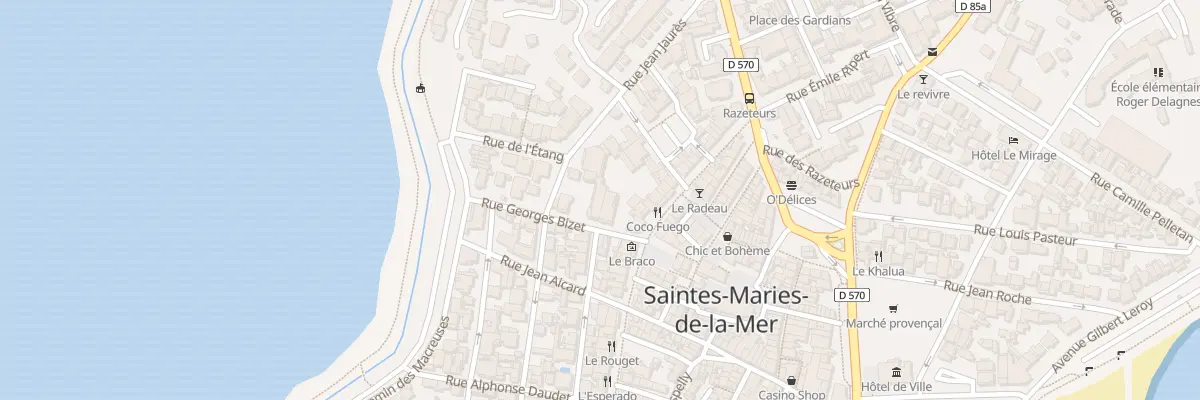 Plan du 6 Rue Georges Bizet à Saintes-Maries-de-la-Mer