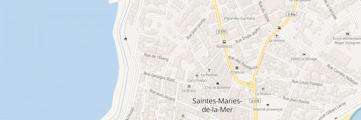 Plan du 24 Rue Jean Jaurès à Saintes-Maries-de-la-Mer