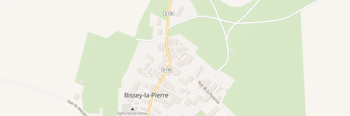 Plan du 1 Imp de la Poterne à Bissey-la-Pierre