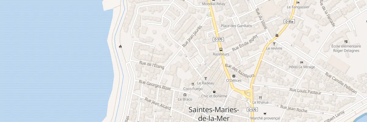 Plan du 7 Rue du Château d’Eau à Saintes-Maries-de-la-Mer