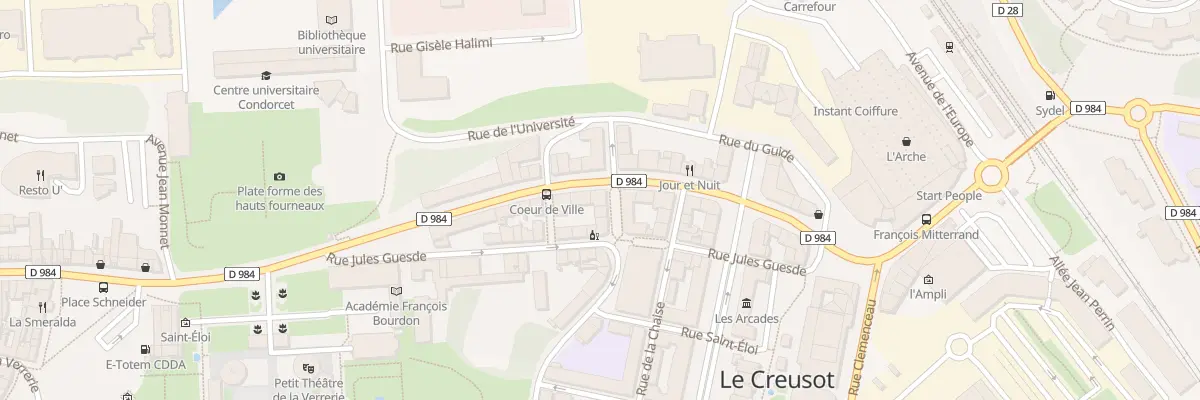 Plan du 22 Rue Maréchal Leclerc au Creusot