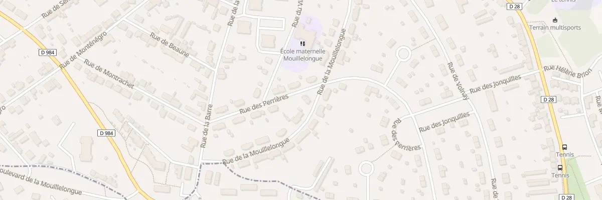 Plan du 10 Rue des Perrières au Creusot