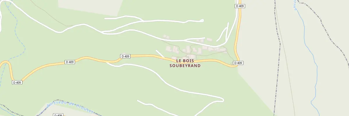 Plan du 885 Rte du Col de la Faye à Saint-Genest-Lachamp