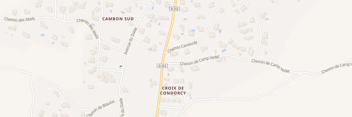 Plan du 5292 Che de Candordy à Sanilhac-Sagriès