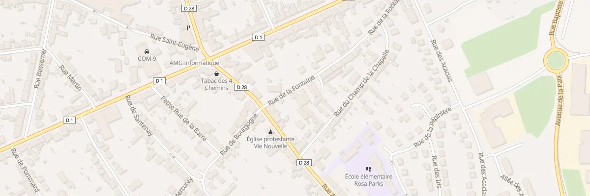 Plan du 37 Rue de la Fontaine au Creusot