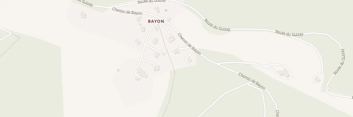 Plan du 246 Che de Bayon à Planfoy