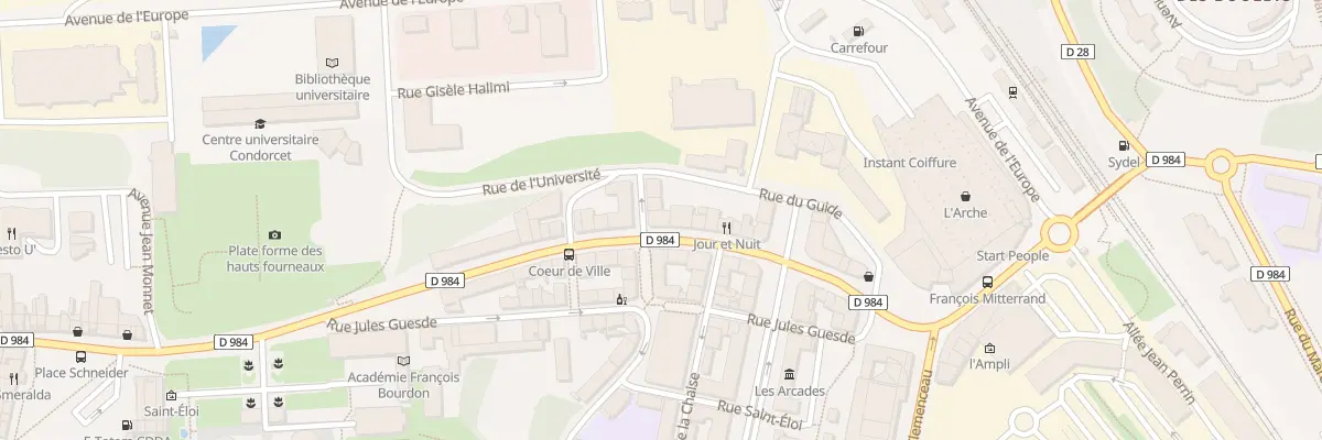 Plan du 25 Rue Maréchal Leclerc au Creusot