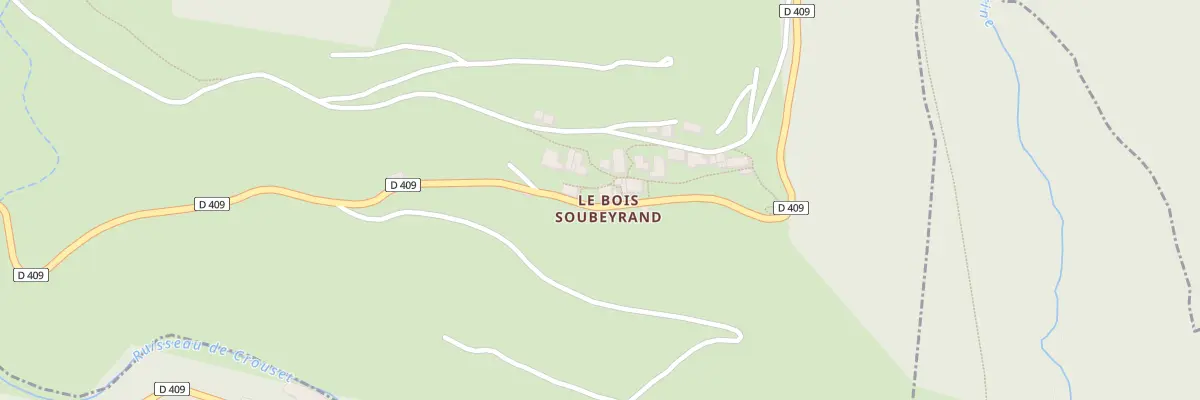 Plan du 905 Rte du Col de la Faye à Saint-Genest-Lachamp