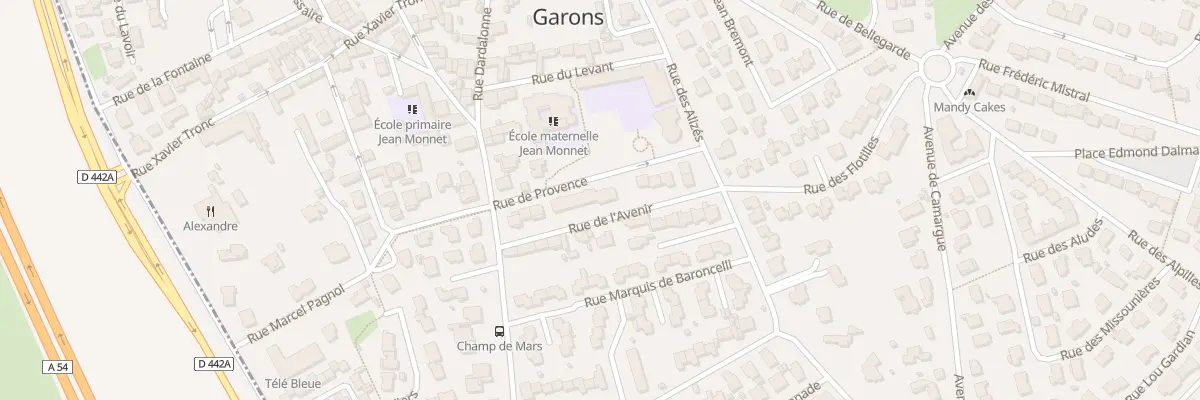 Plan du 10 Rue de Provence à Garons