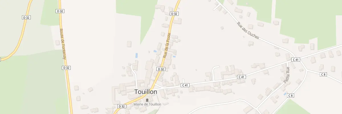 Plan du 9 Rue de la Poste à Touillon