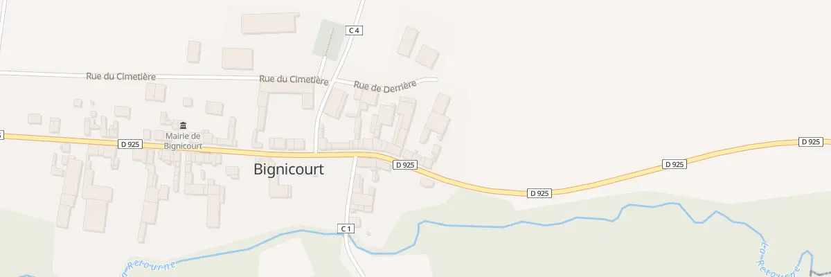 Plan du 4 Rue Principale à Bignicourt